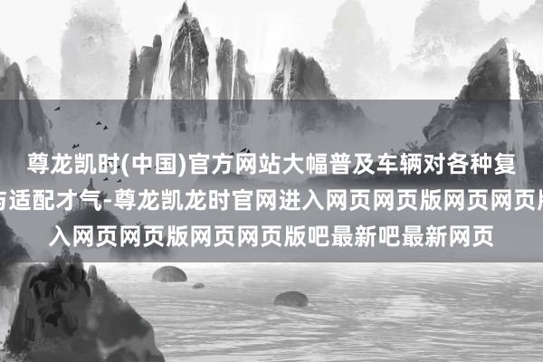 尊龙凯时(中国)官方网站大幅普及车辆对各种复杂路况的精确识别与适配才气-尊龙凯龙时官网进入网页网页版网页网页版吧最新吧最新网页