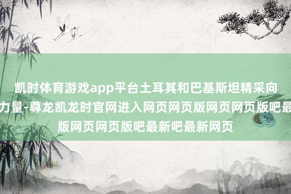 凯时体育游戏app平台土耳其和巴基斯坦精采向沙特部署军事力量-尊龙凯龙时官网进入网页网页版网页网页版吧最新吧最新网页